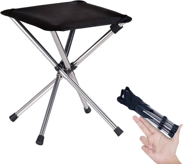 Lightweight Folding Stool 13.8" with Carry Bag