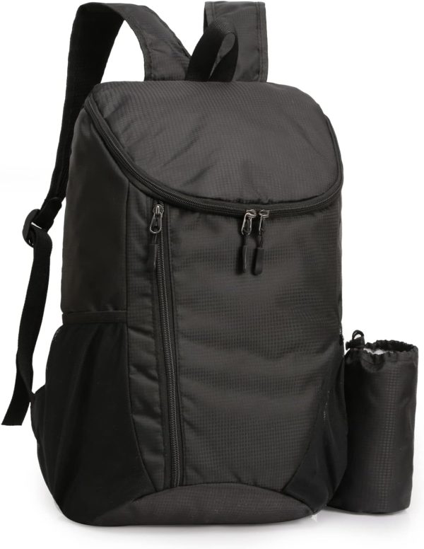 Waterproof Wear-Resistant Lightweight Packable Hiking Backpack Black