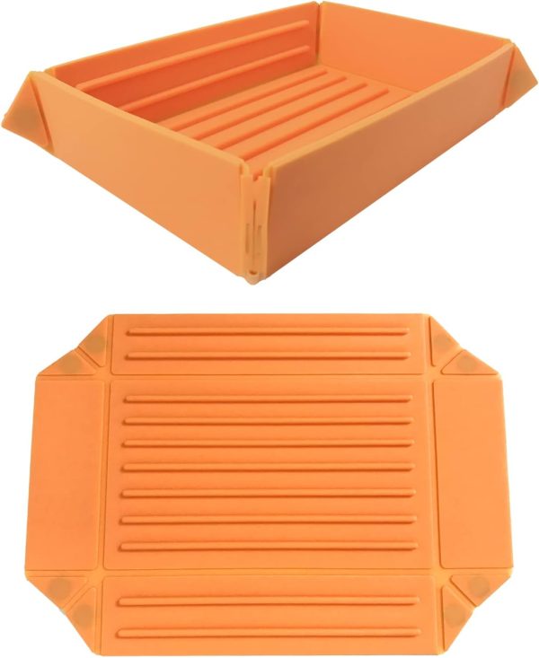 Foldable Silicone Camping Plate and Bowl Collapsible Tableware