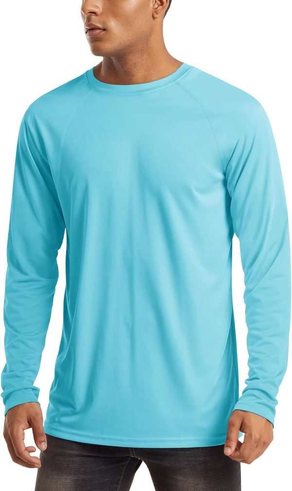 Men's Long Sleeve UPF 50+ UV Athletic Hiking Shirt