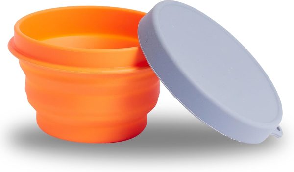 Orange 500ml Silicone BPA-Free Collapsible Mixing Bowl