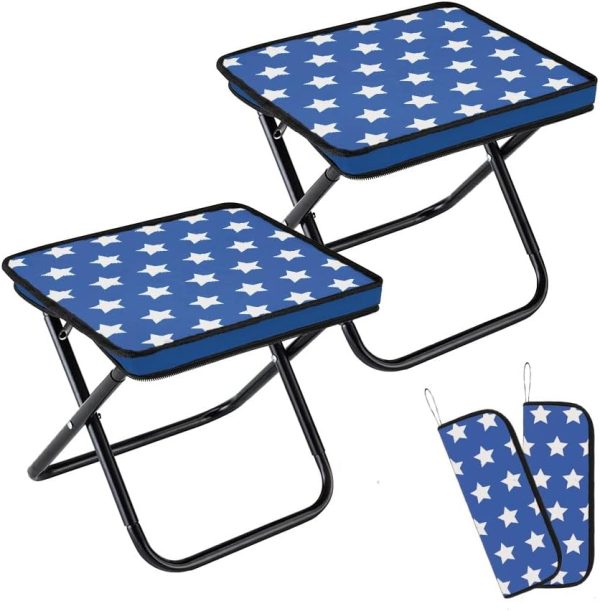 Collapsible Folding Stool 1.35Lbs with Carry Bag