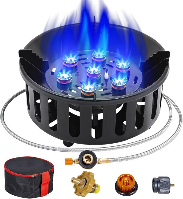 Single Propane Windproof Stove with Piezo Ignition Carry Bag