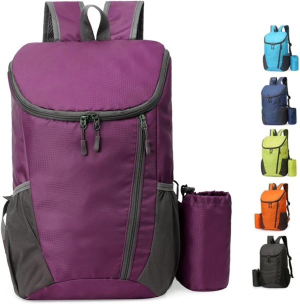 Purple Portable Foldable Ultralight Outdoor Cycling Rucksack