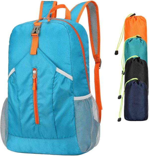 25L Blue Lightweight Water Resistant Foldable Sports Daypack