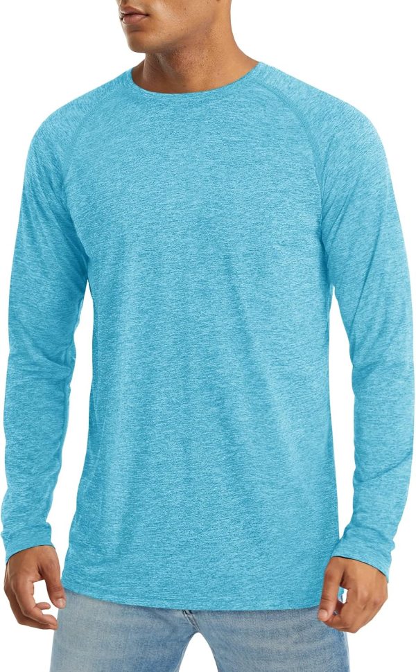 Men's Long Sleeve Quick Dry UPF 50+ Lightweight Fishing Tee