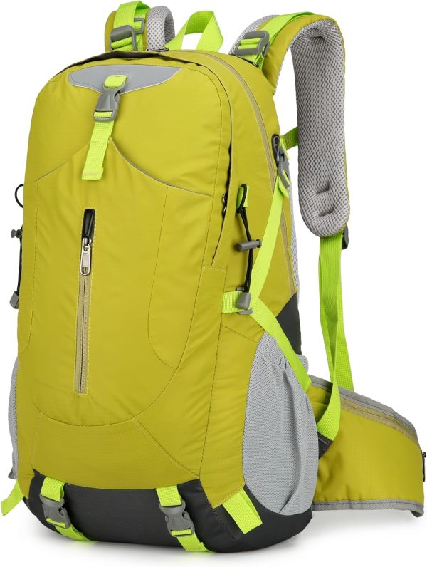 40L Green Lightweight Waterproof Hiking Backpack for Travel