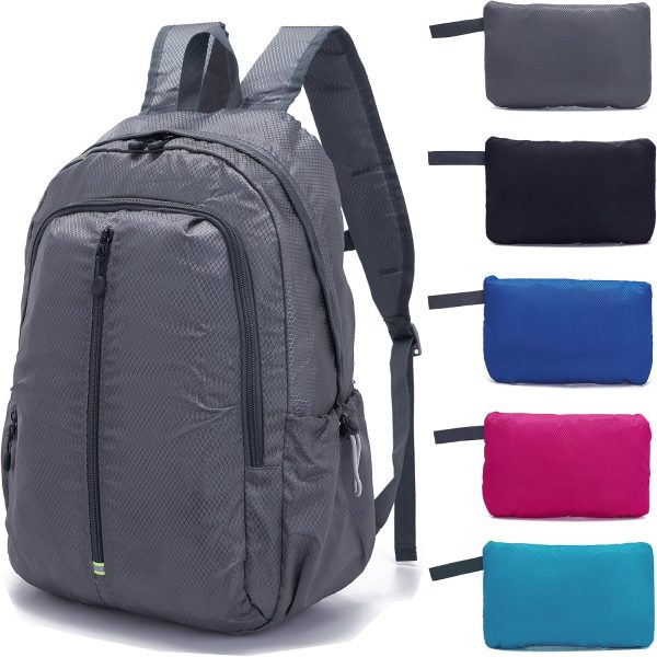 25L Dark Gray Lightweight Packable Waterproof Hiking Daypack