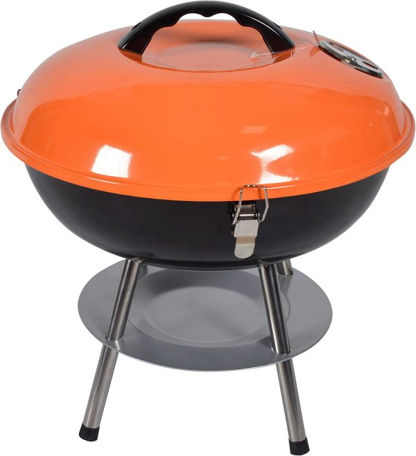 14-Inch Premium Portable Kettle Charcoal Grill and Smoker